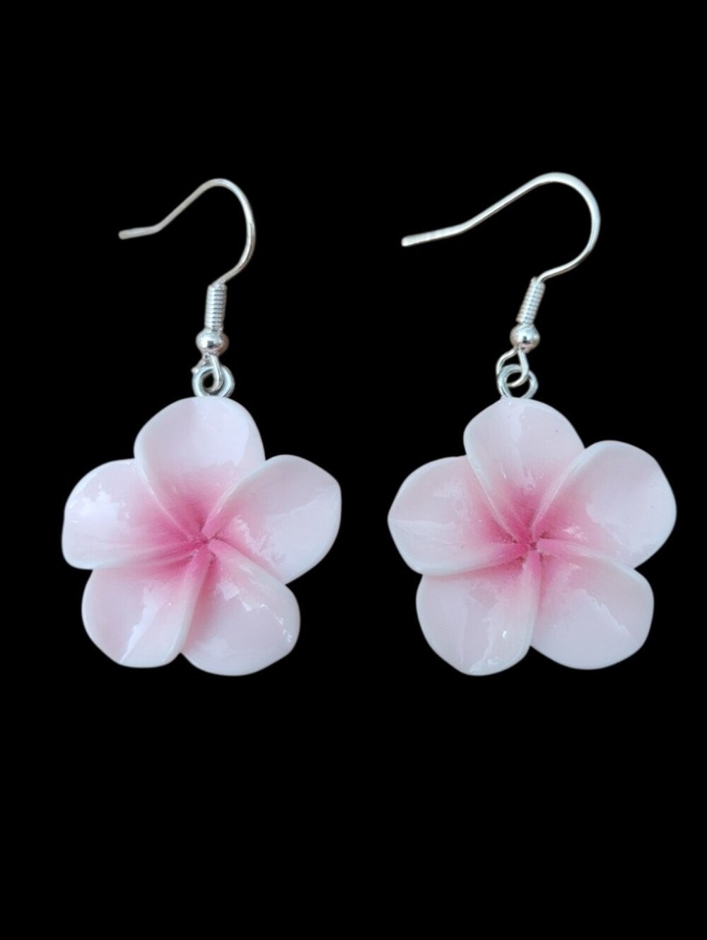 Light Pink Tropical Flower Earrings